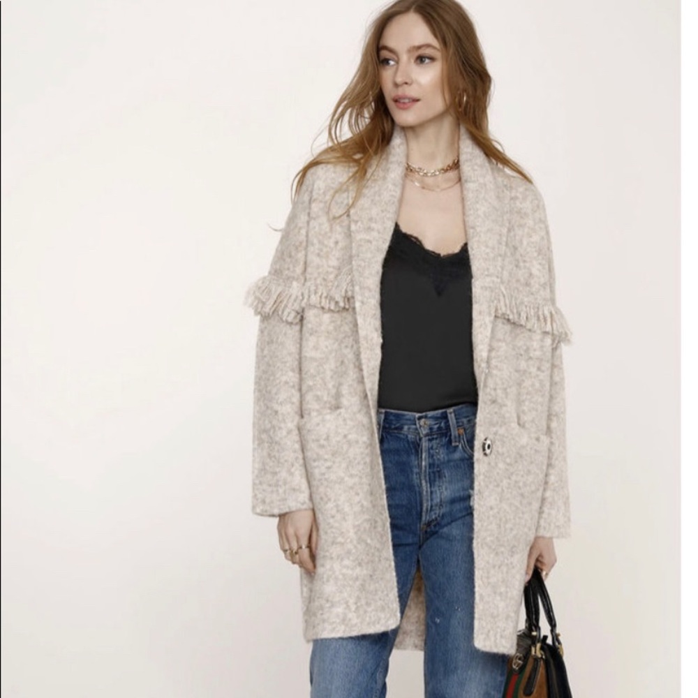 Cozy light coat/ sweater